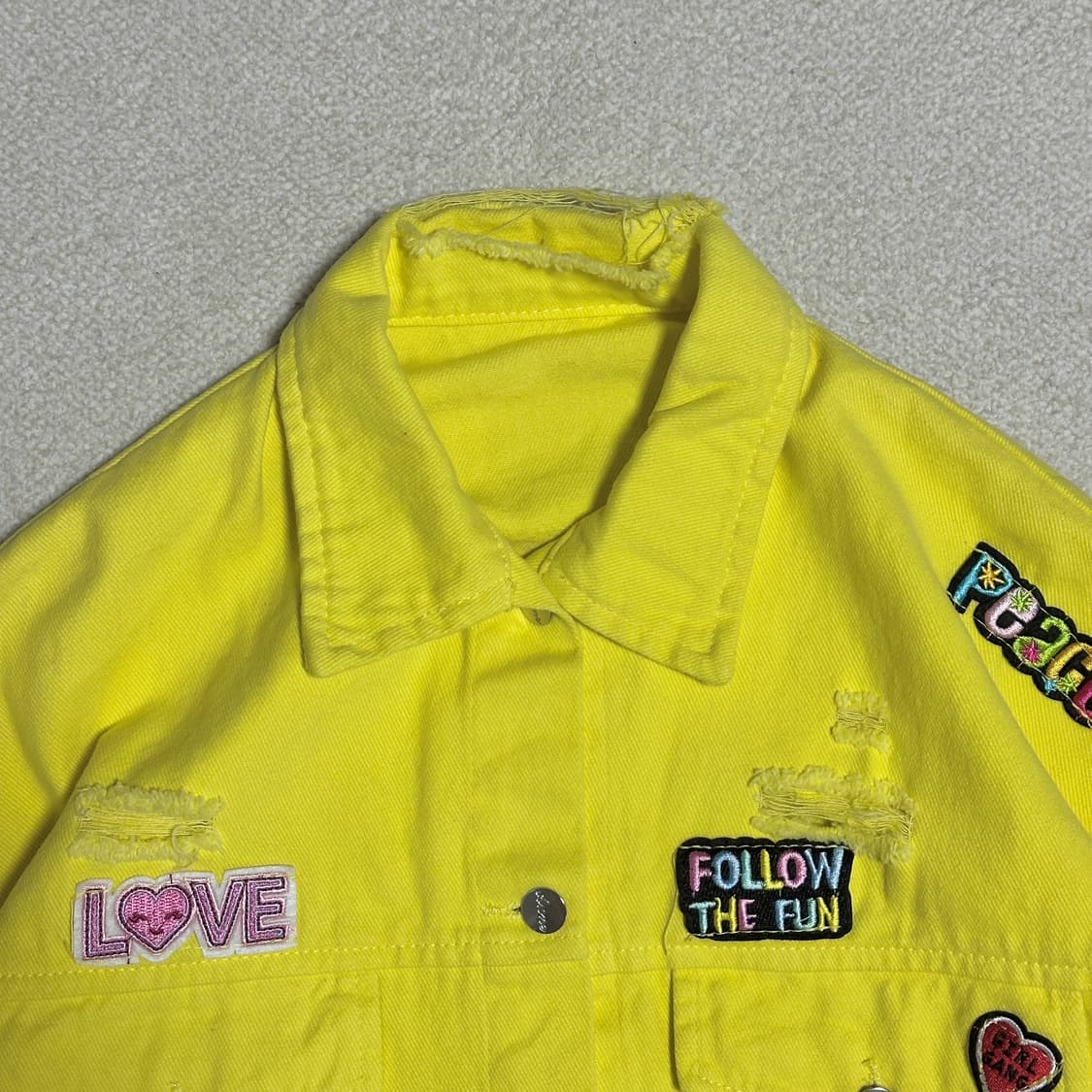 퀸앤조이 와펜 빈티지 데님 자켓 상품이미지5