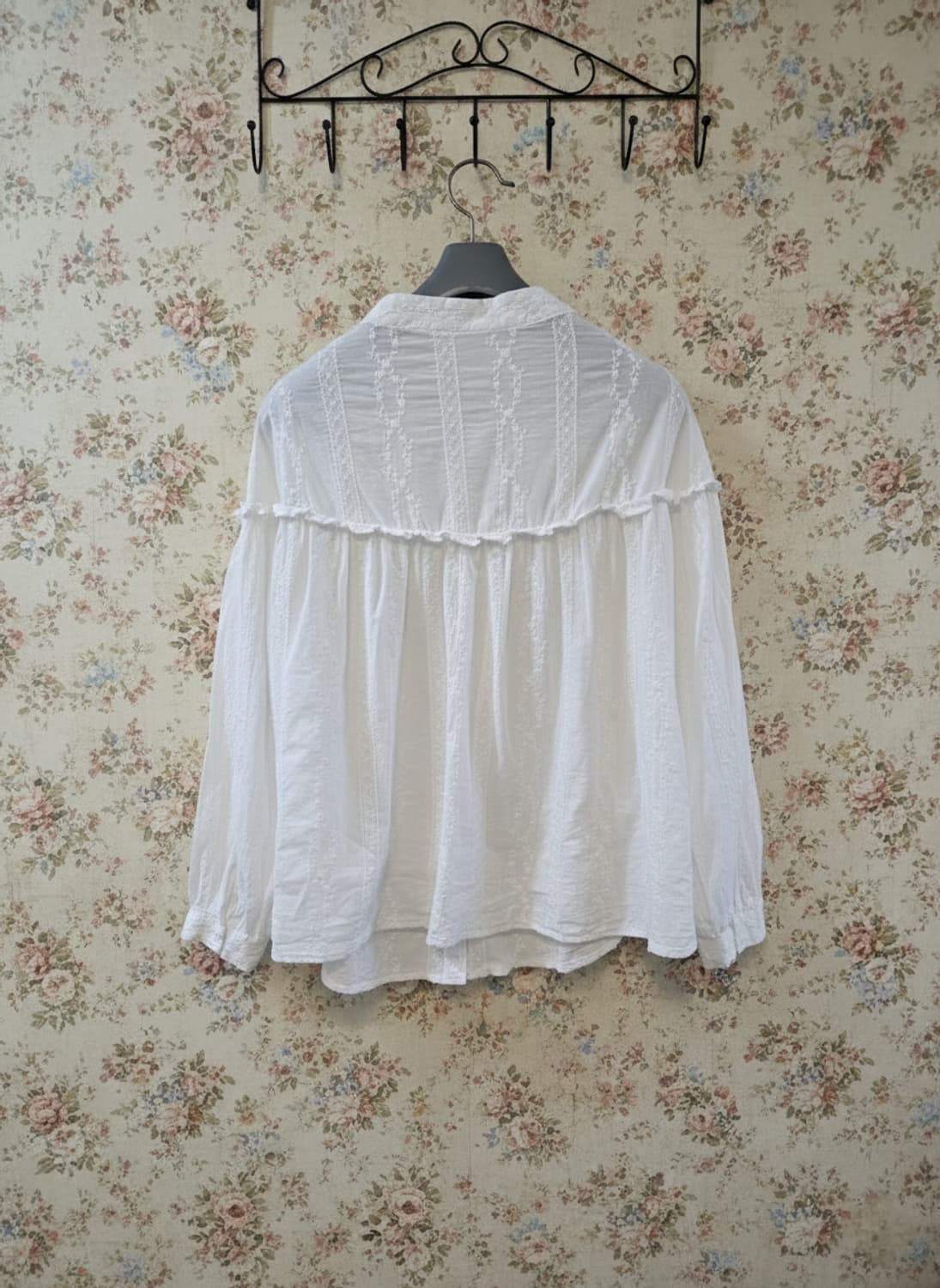 화이트 레이스 블라우스 66 상품이미지2