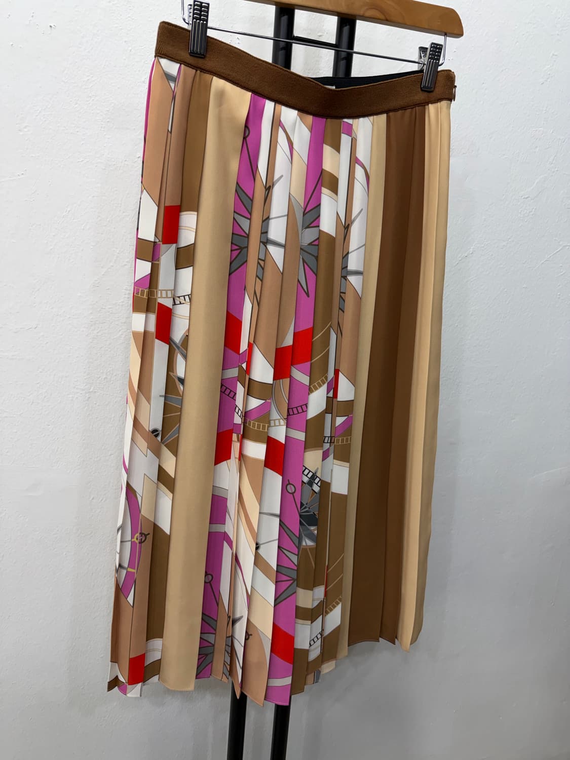 정품) 래트바이티 한섬 패턴 주름 밴딩 스커트 치마 67 상품이미지2