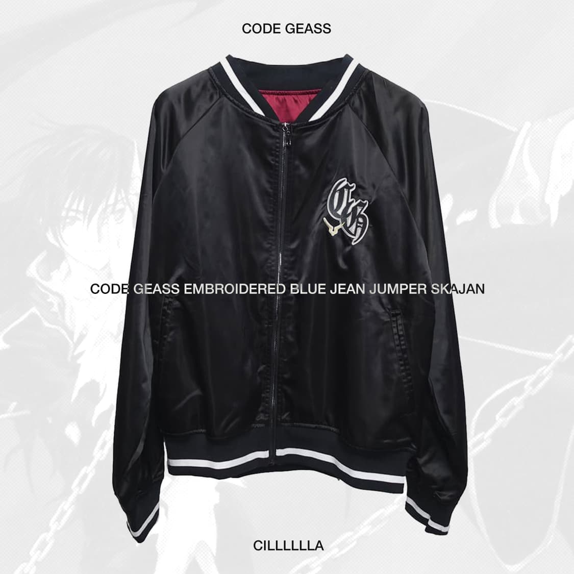 CODEGEASS 코드기어스 엠브로이더리 블루종 점퍼 스카쟌 상품이미지1