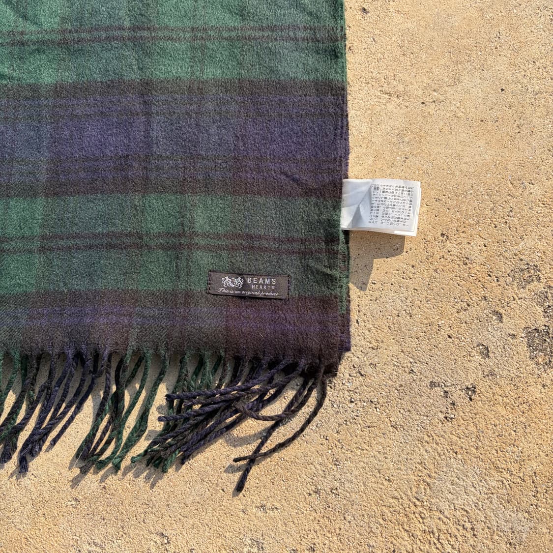 빔즈 Heart 빈티지 체크 머플러 OS 상품이미지3