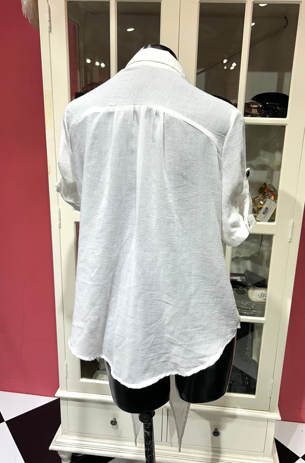 chu xxx drape shirt chu xxx 드레이프 디테일 셔츠 상품이미지2