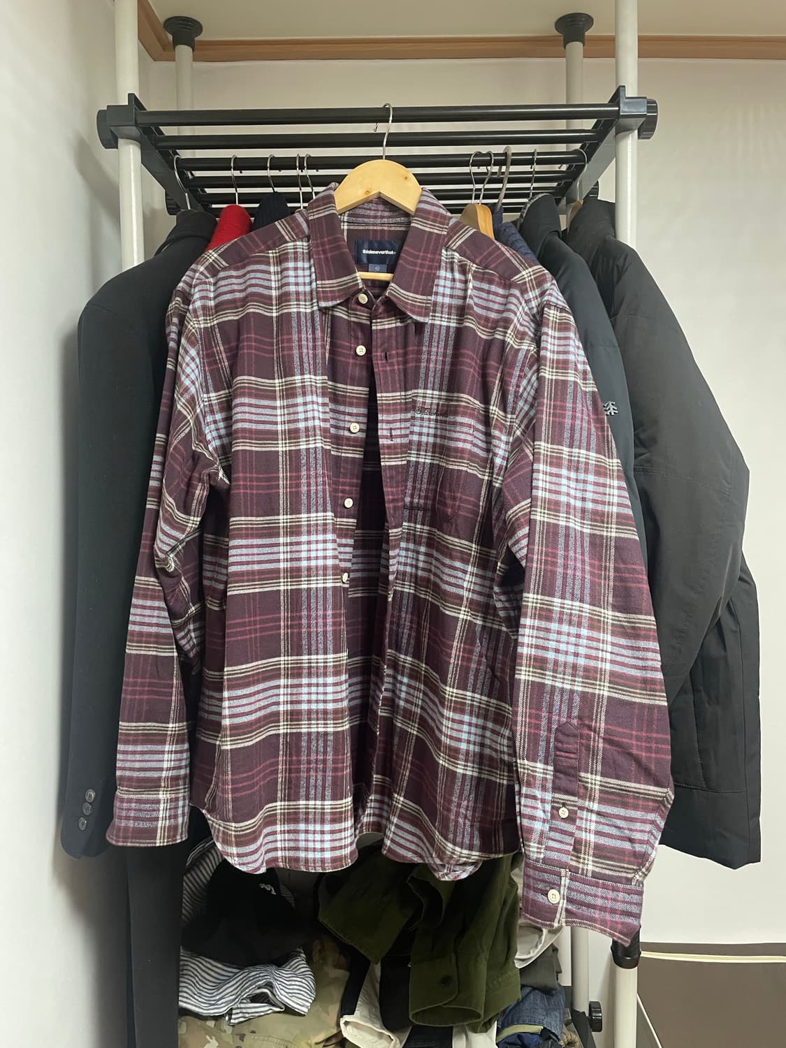 디스이즈네버댓 플란넬 체크셔츠(xl) 상품이미지1