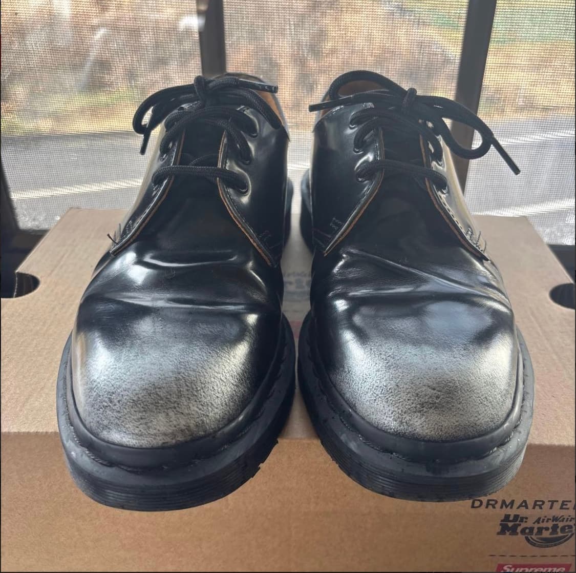 닥터마틴 x 슈프림 1461 그레이 실버 황금사이즈 상품이미지1