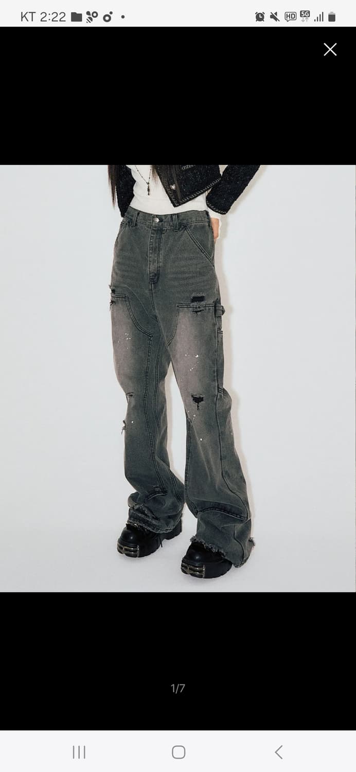 SCHISM INDUCING 스키즘 인듀싱 부츠컷 팬츠 M 상품이미지1