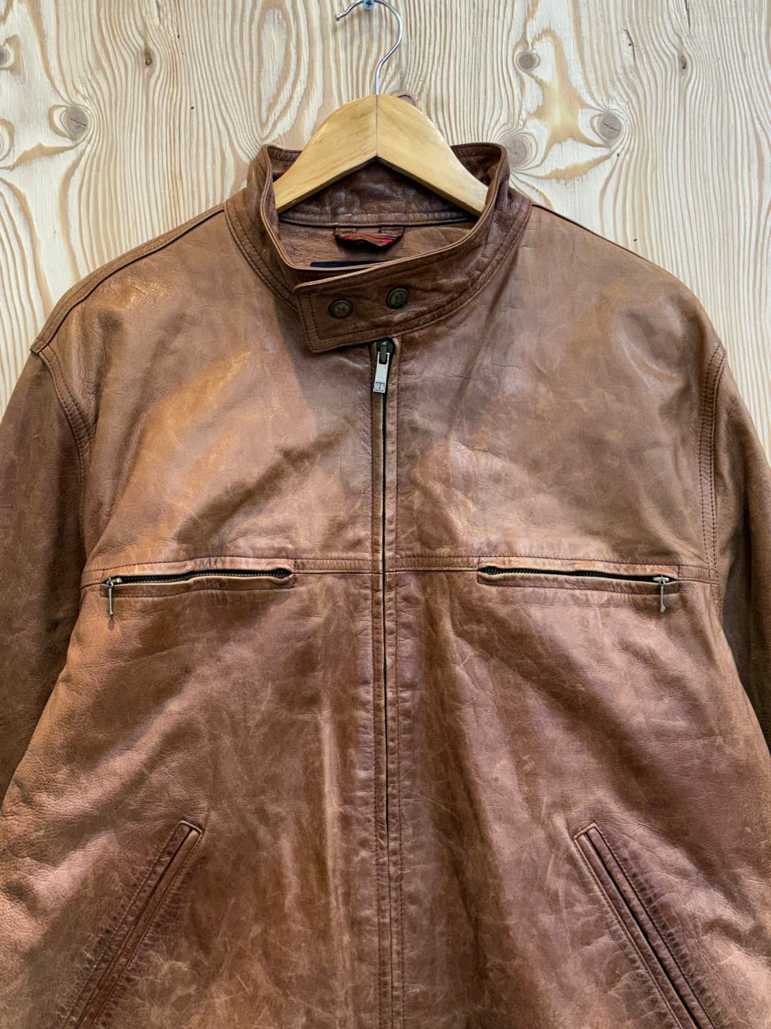 타미힐피거 레더 자켓 상품이미지2