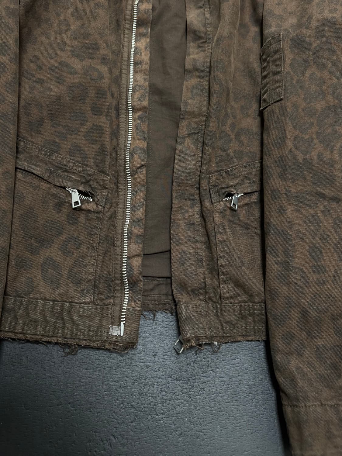 자라 레오파드 블루종 자켓 L 상품이미지5