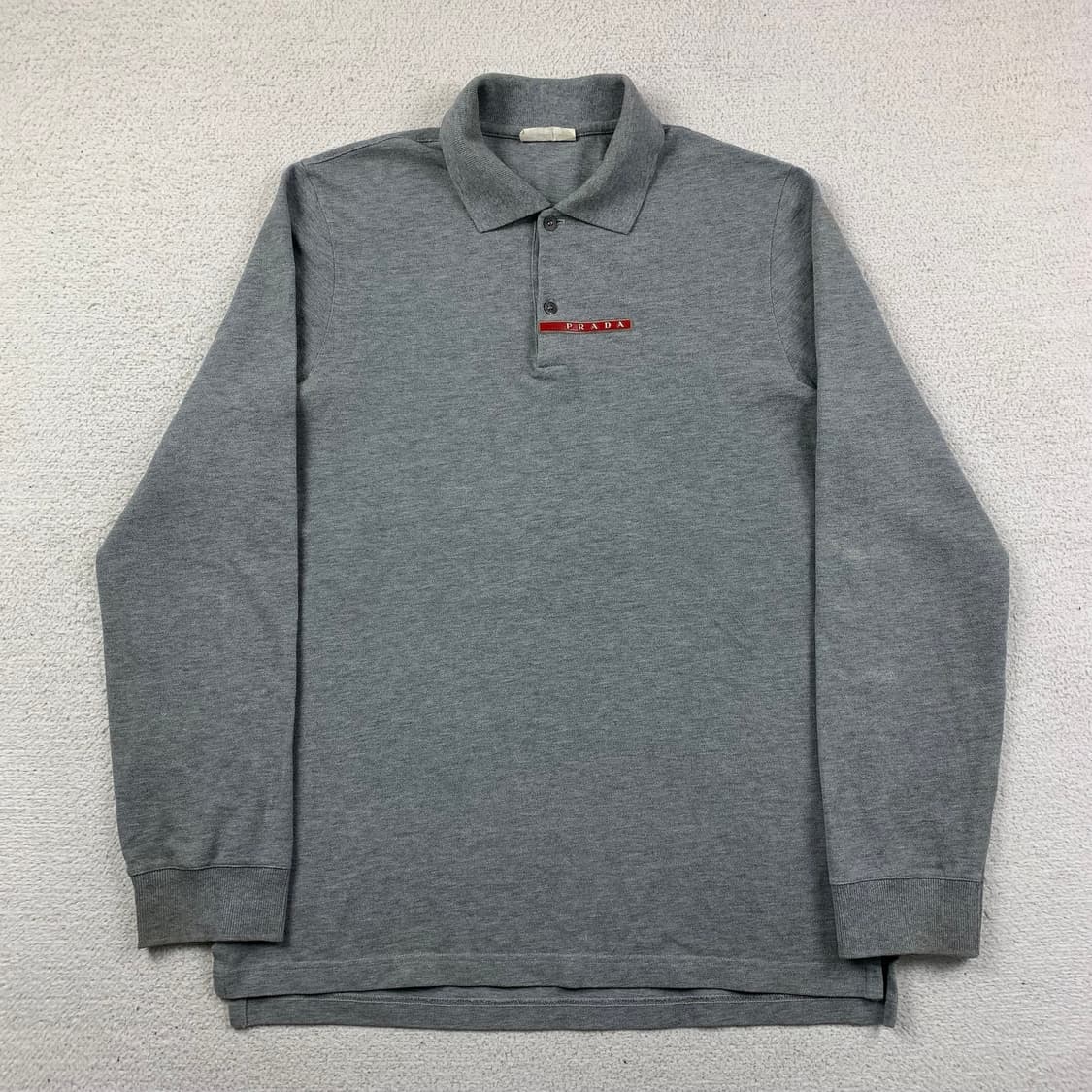 프라다 스포츠 아카이브 빈티지 롱슬리브 카라티 그레이 상품이미지1