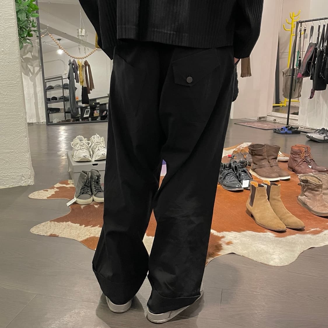 요지야마모토 백포켓 오버사이즈 팬츠 상품이미지4