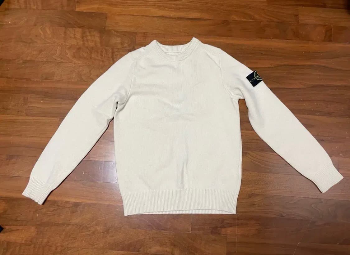 스톤아일랜드 아이보리 니트 스웨터 상품이미지1