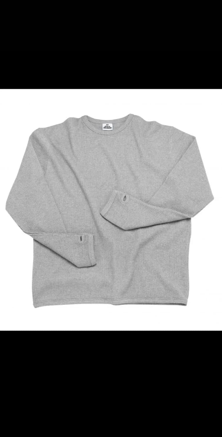 [L] MJD 와플 핑거홀 롱슬리브 그레이 상품이미지1