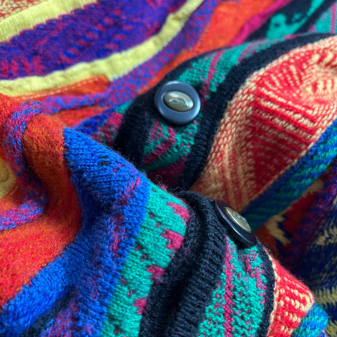 Carlo Alberto Gold 멀티컬러 케이블 니트 가디건(M) 상품이미지3