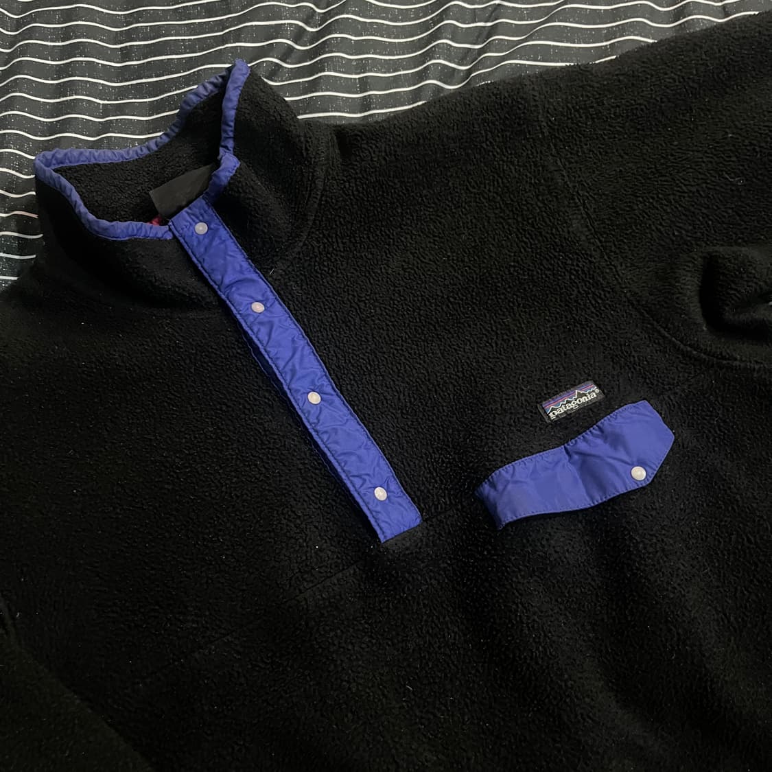 90s USA 파타고니아 신칠라 후리스 L 블랙 상품이미지3
