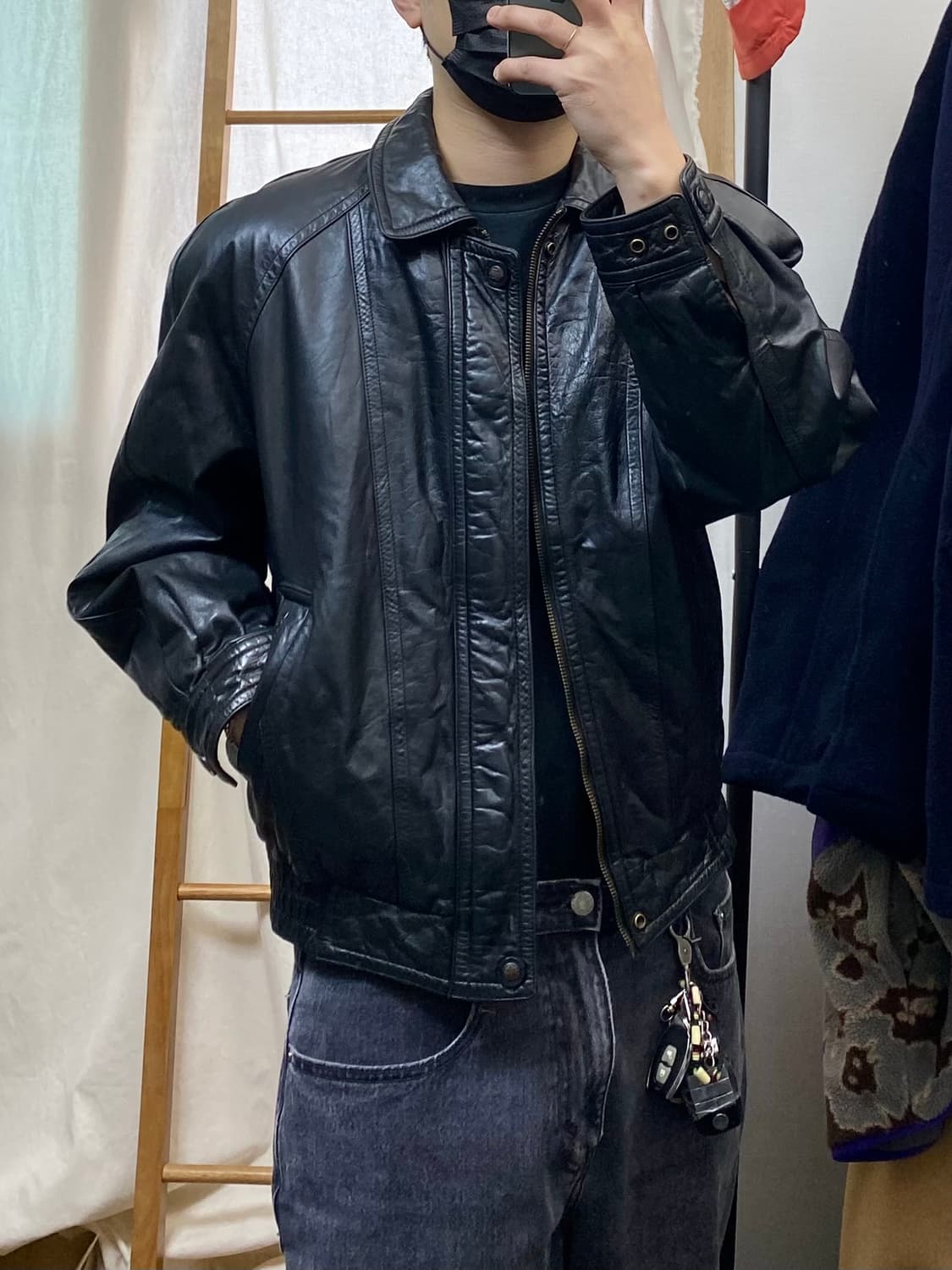 [95] 90s London 런던포그 소가죽 봄버자켓 상품이미지8