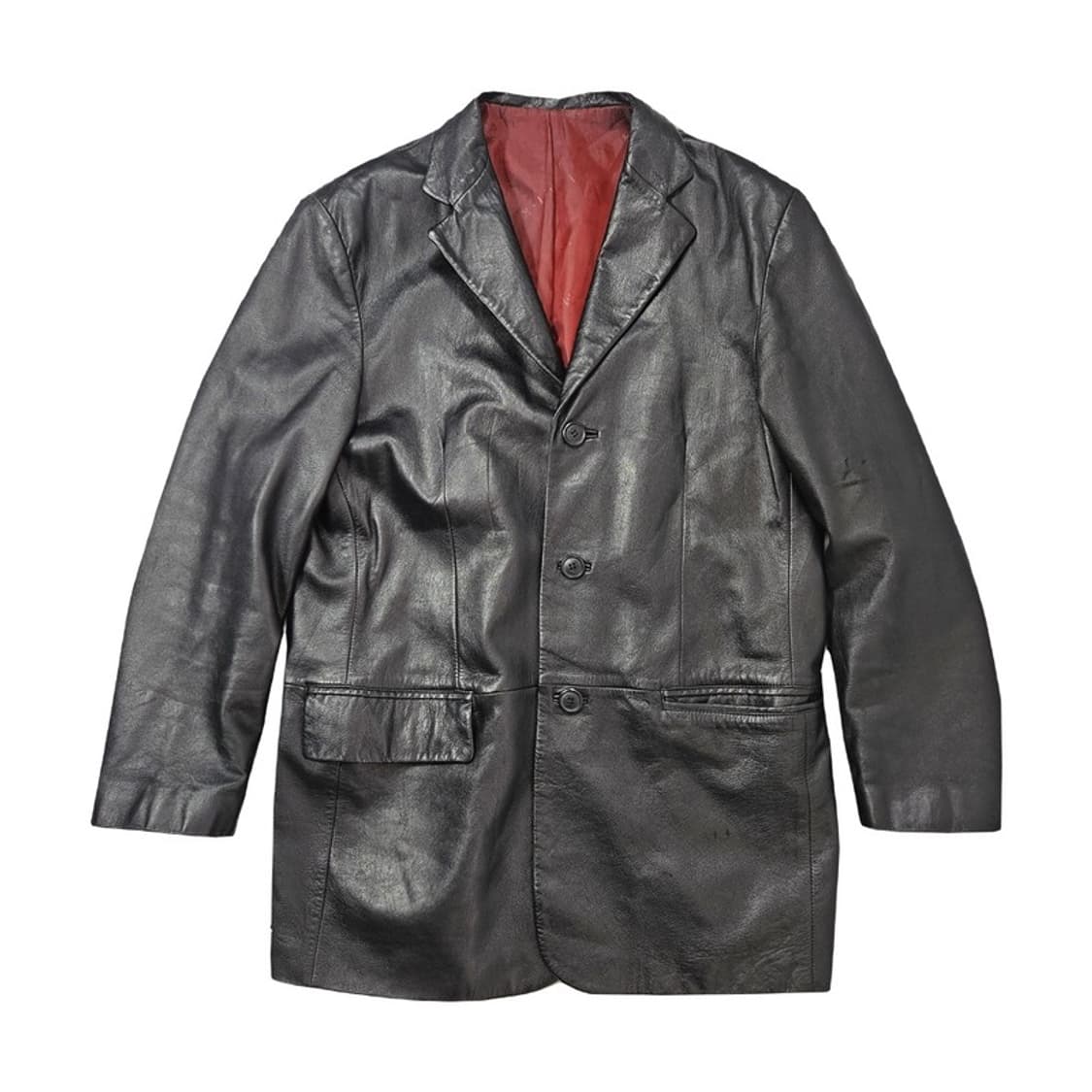 MIK NEWYORK 빈티지 양가죽 블레이저 L 상품이미지1