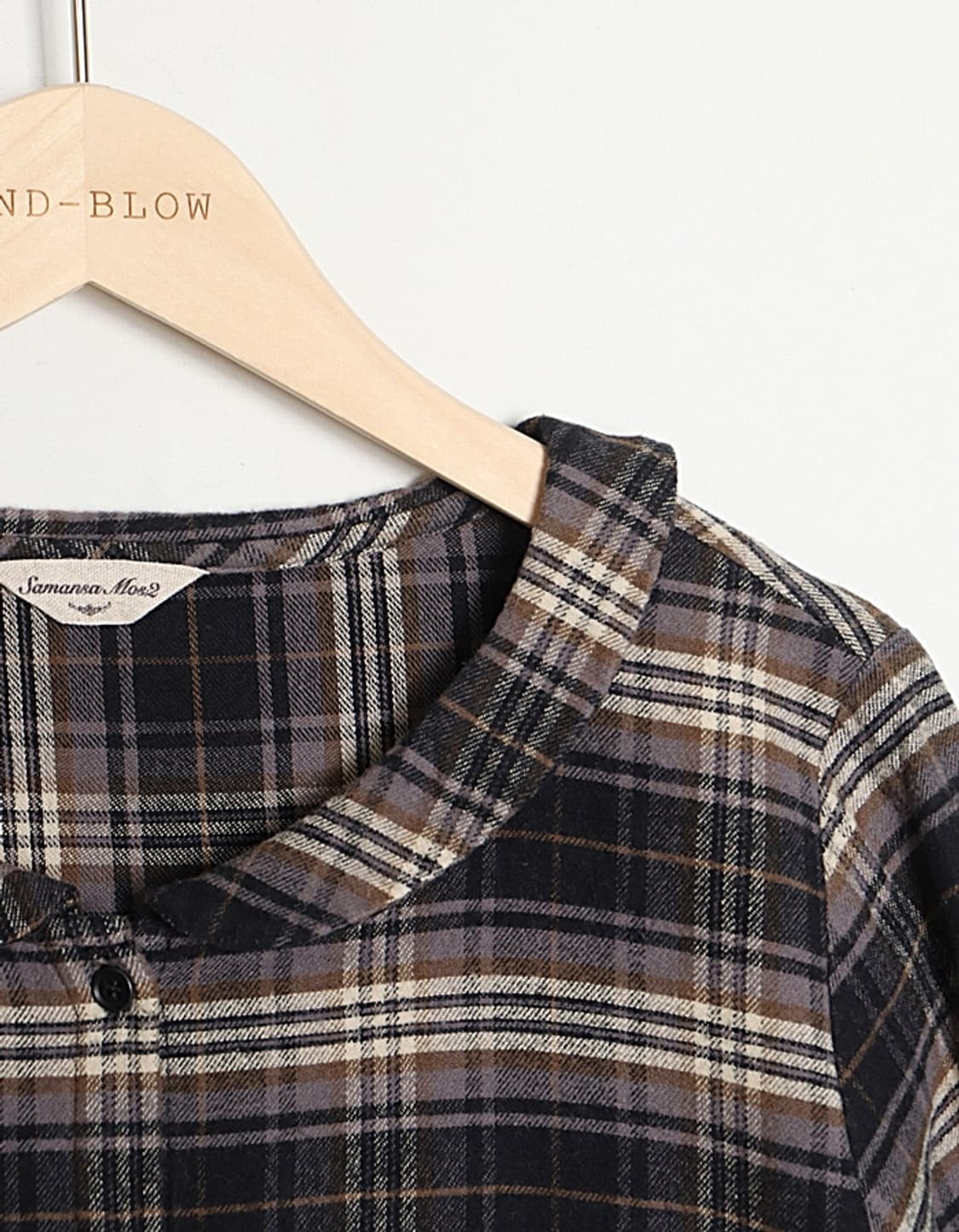Samansa Mos2 Flannel One-Piece   상품이미지3