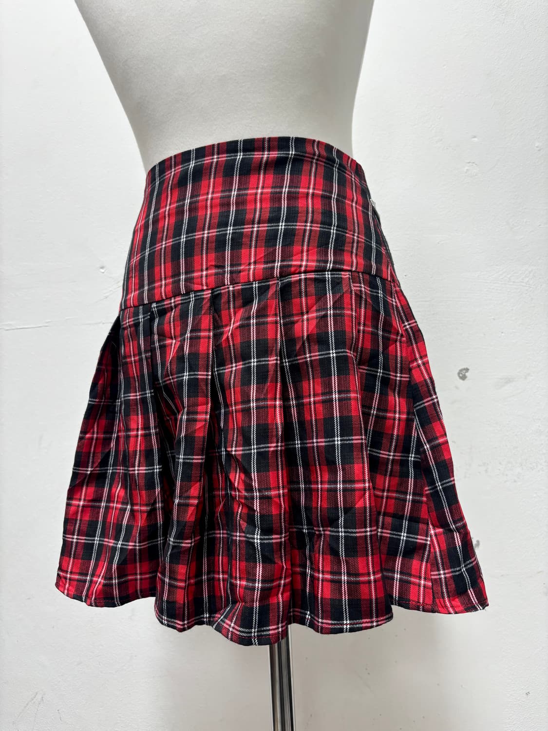 [PUNK]Red Check Chain Skirts 상품이미지5