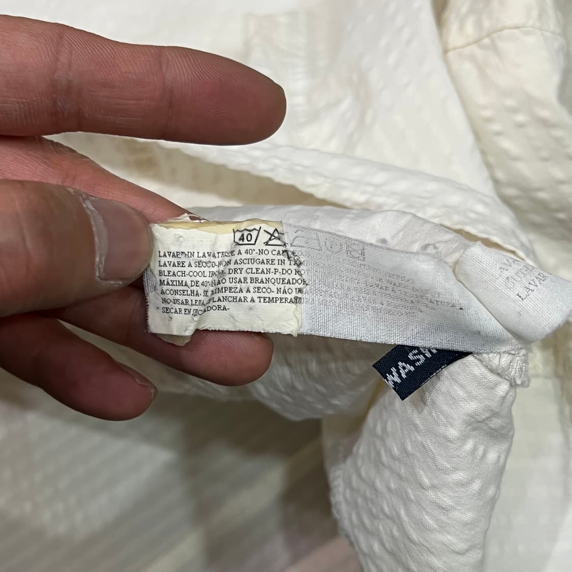  아르마니 진스 시어서커 엠보 셔츠 y16107 상품이미지9