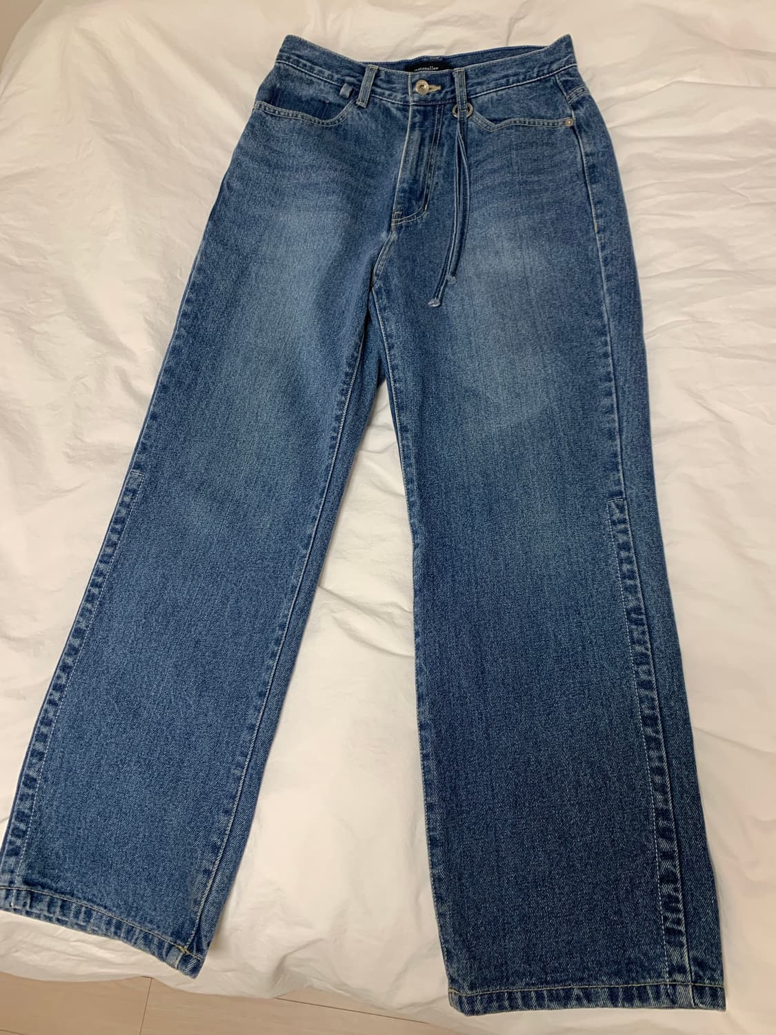 커스텀멜로우 세미와이드 워시드진 28 상품이미지2