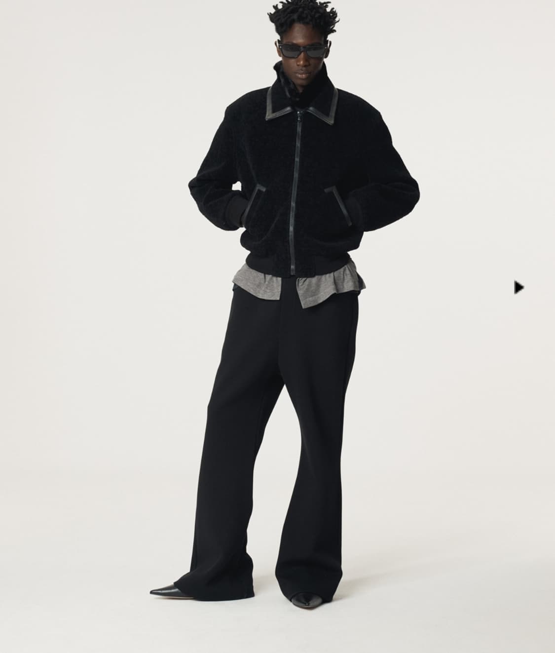 [새상품M] 25FW 렉토 콘트라스트 카라 파이핑 점퍼 자켓 상품이미지1