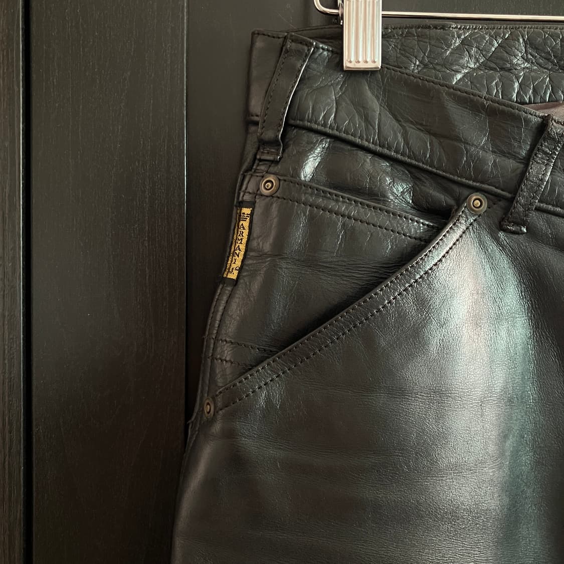 Armani Jeans leather carpenter pants 상품이미지3