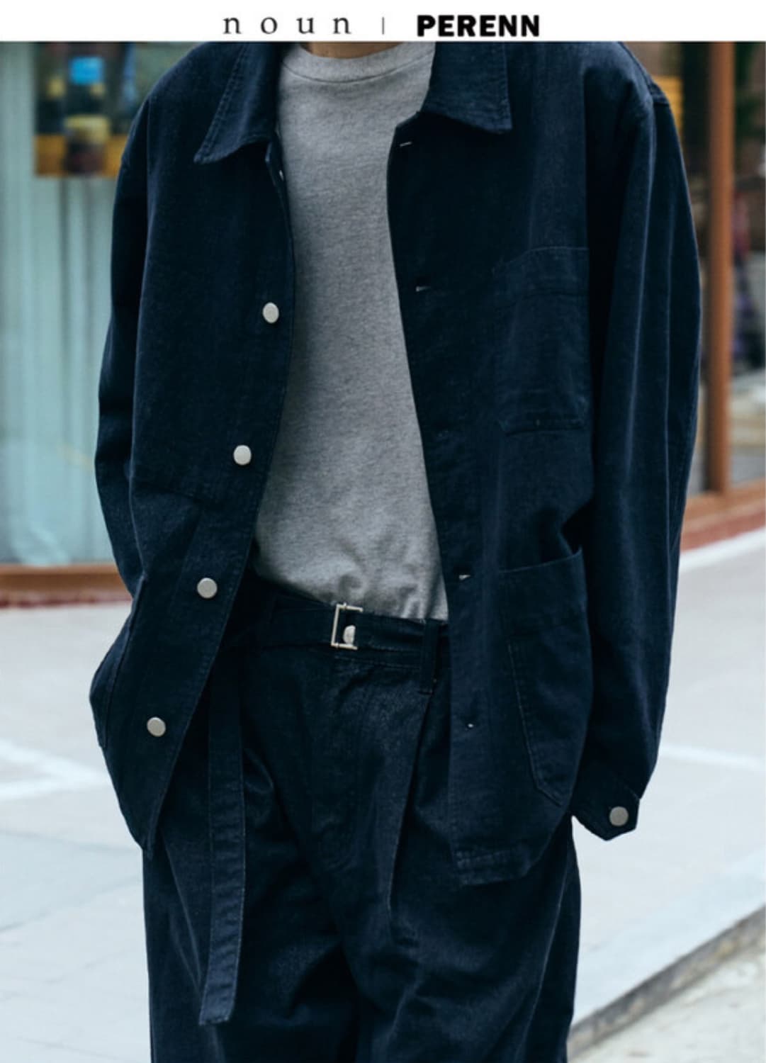 (nounxperenn) denim french work jacket 상품이미지2