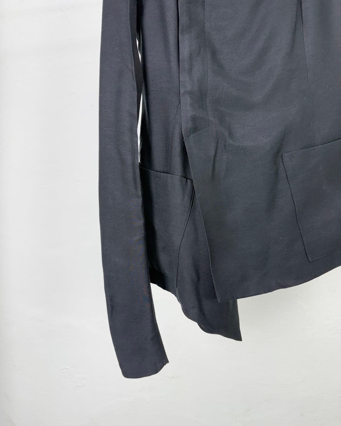 릭 오웬스 11fw 드레이프 비대칭 카라넥 레이어 자켓 상품이미지4