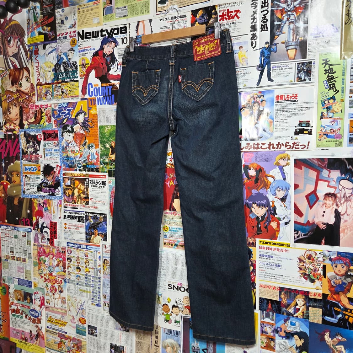 리바이스 웨스턴 무드 리벳 진청 데님 팬츠 상품이미지4