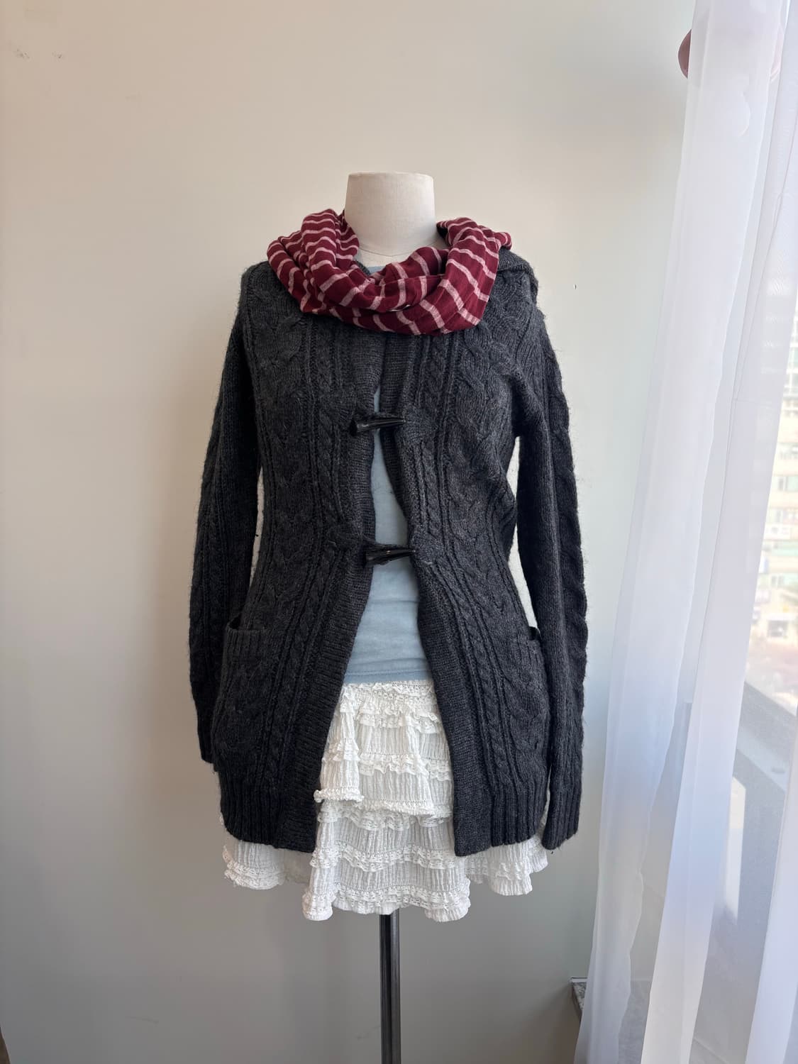 coen 뫼비우스 스트라이프 넥 워머 상품이미지5