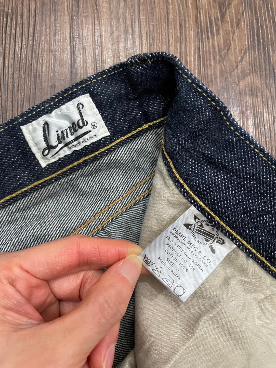 데밀 LOT. 009R 셀비지 데님 팬츠 상품이미지7