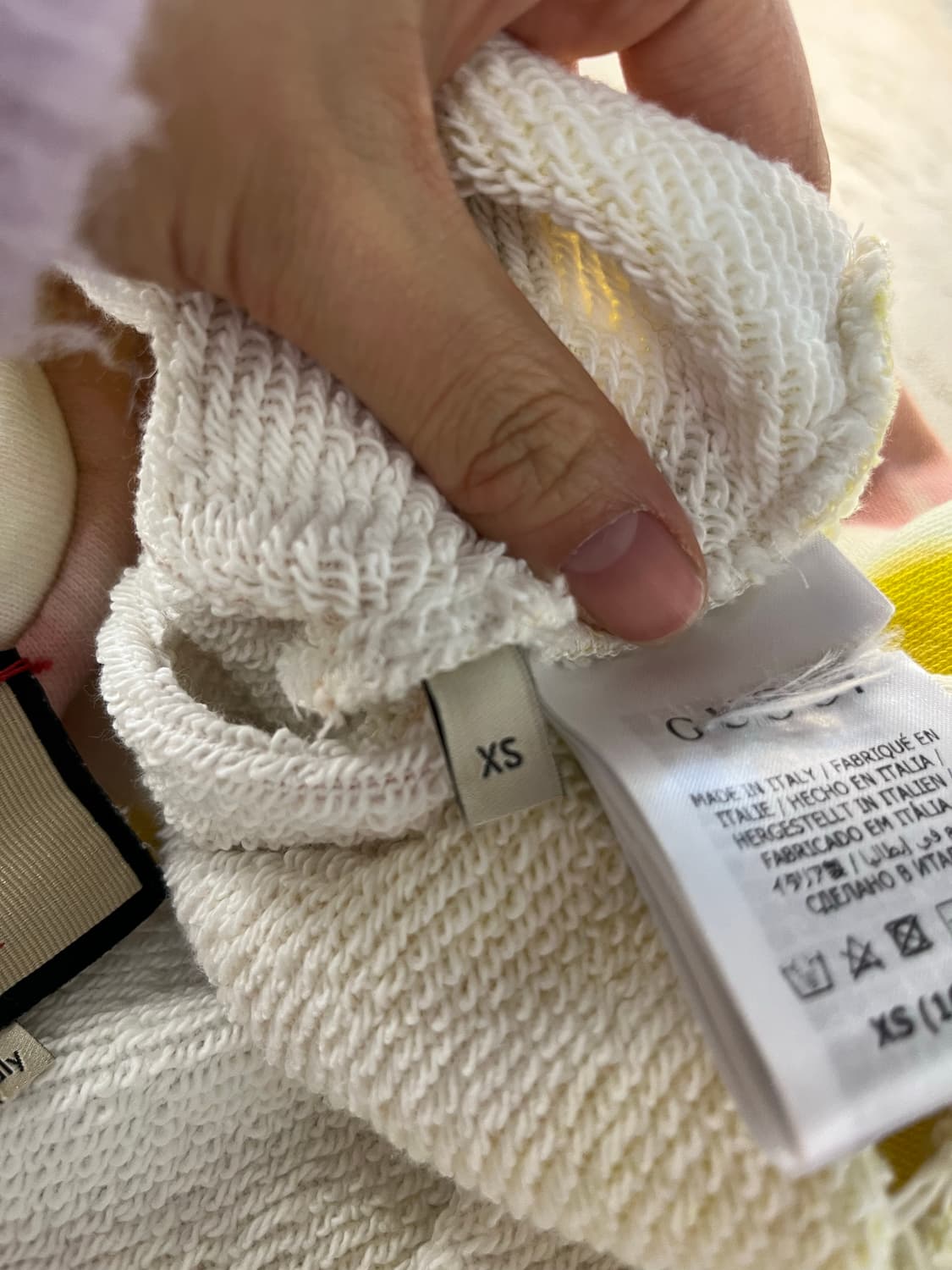 GUCCI 구찌 타이다이 크롭 스웻셔츠 XS 상품이미지7