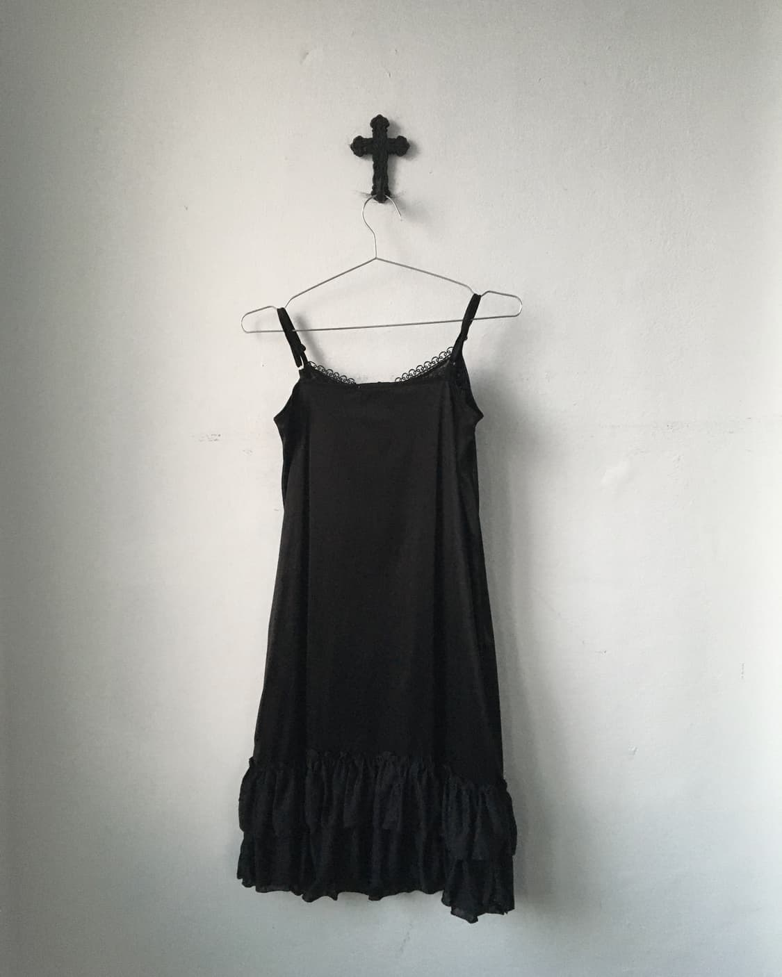 Lace point frill slip onepiece 상품이미지5