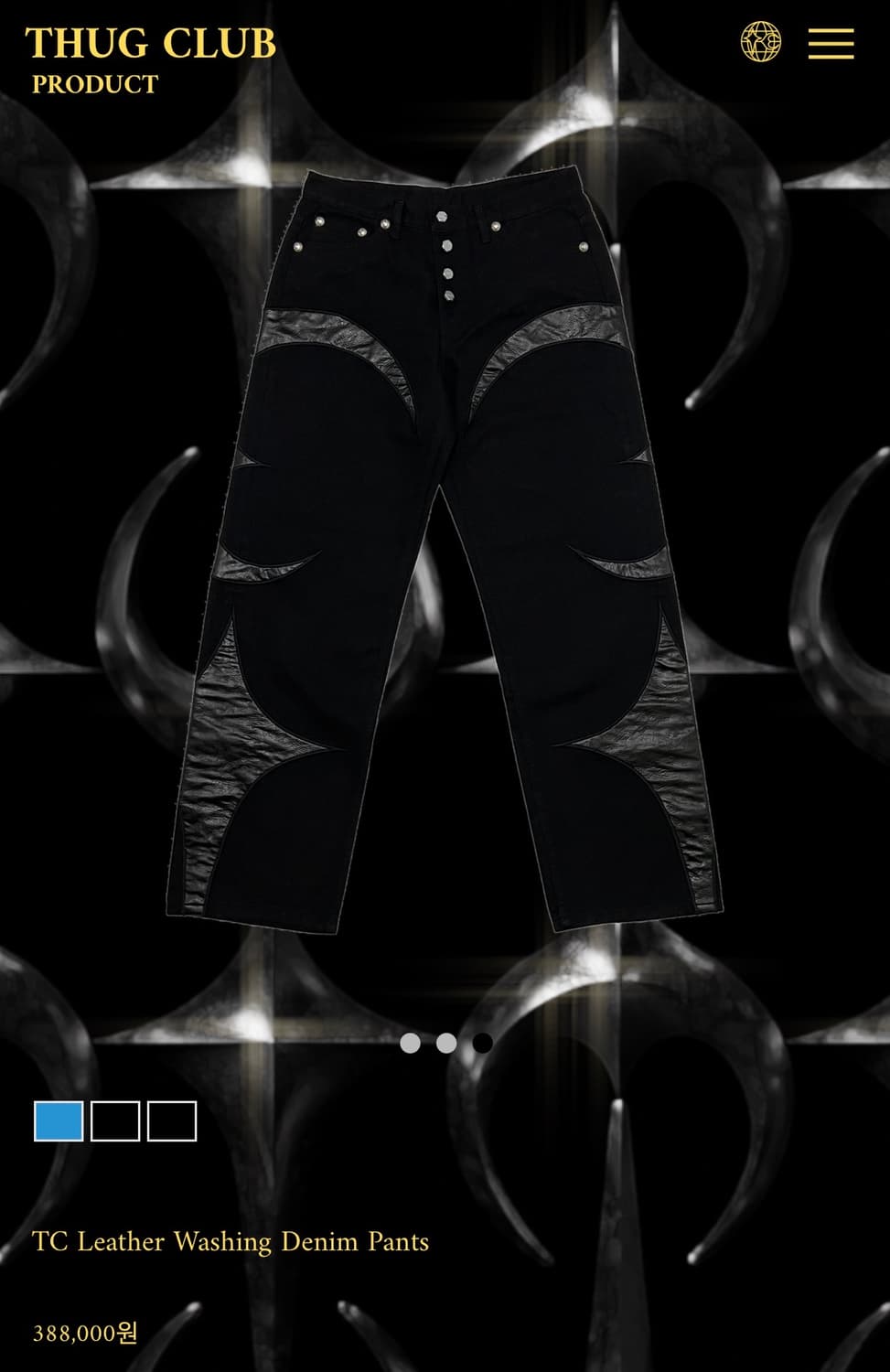 떠그클럽 TC Leather Washing Denim Pants 상품이미지1