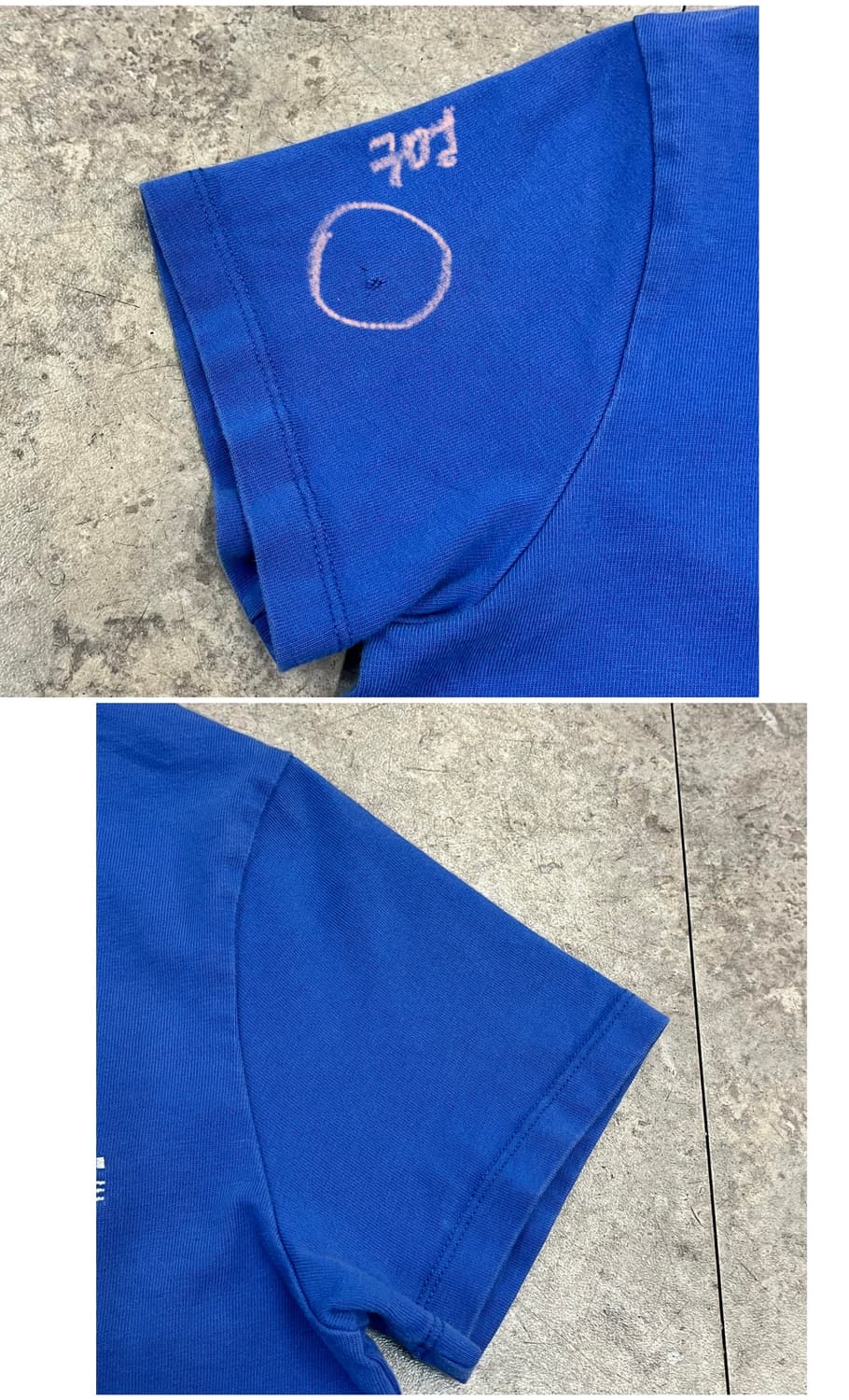 아페쎄 반팔티 블루 M #csz3922 상품이미지7