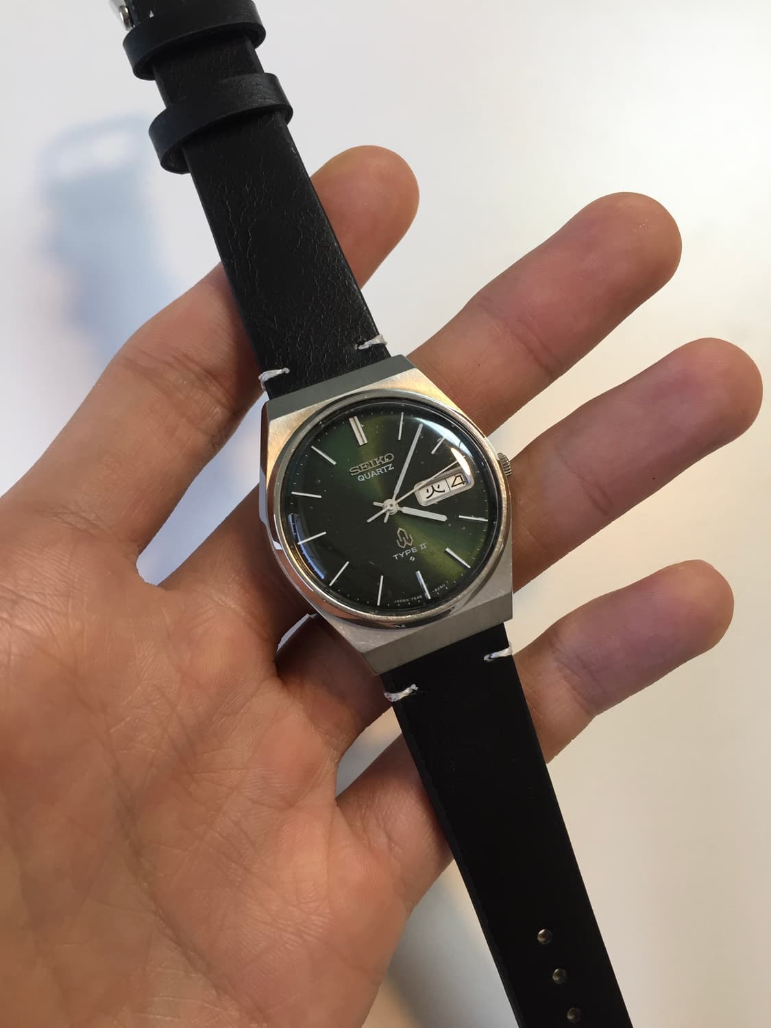 70s seiko type 2 olive dial quartz 상품이미지3