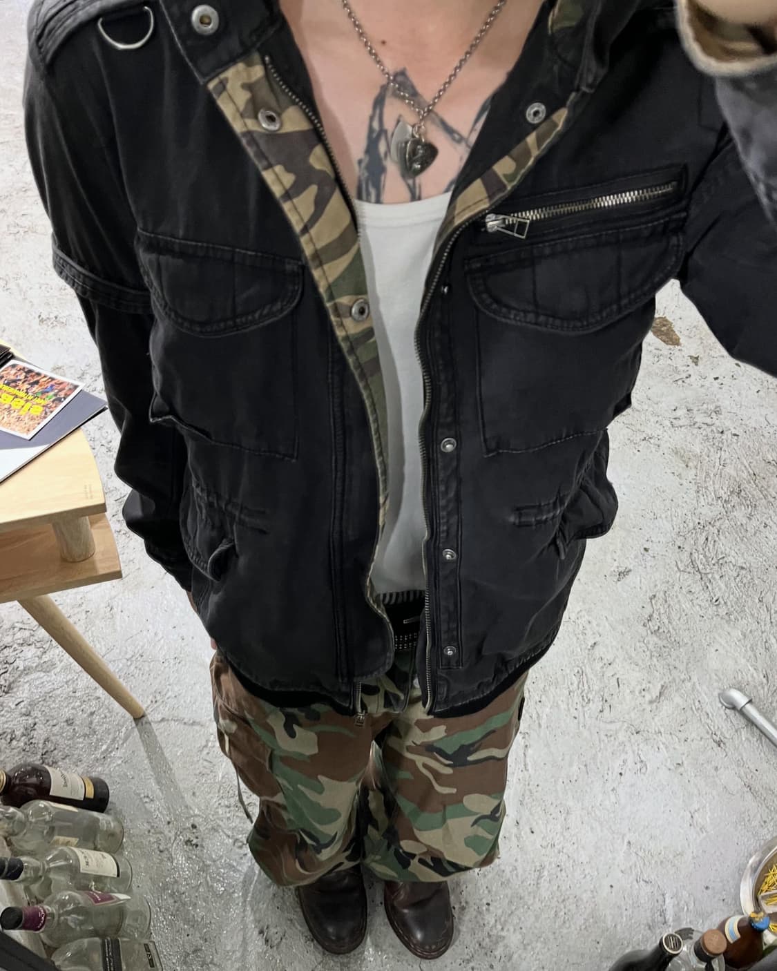 PincPonc camo detail Field jacket 상품이미지1