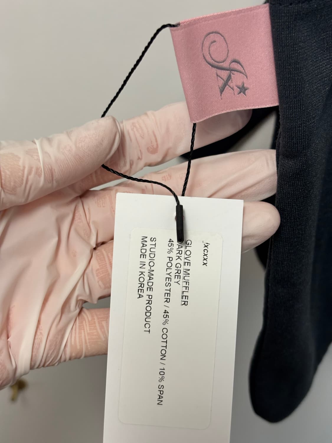 JX GLOVE MUFFLER DARK GREY 지초이 상품이미지3