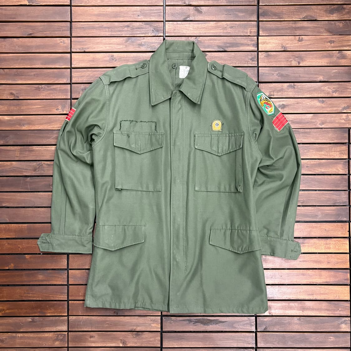 (L) 80s 국군 밀리터리 자켓 상품이미지1