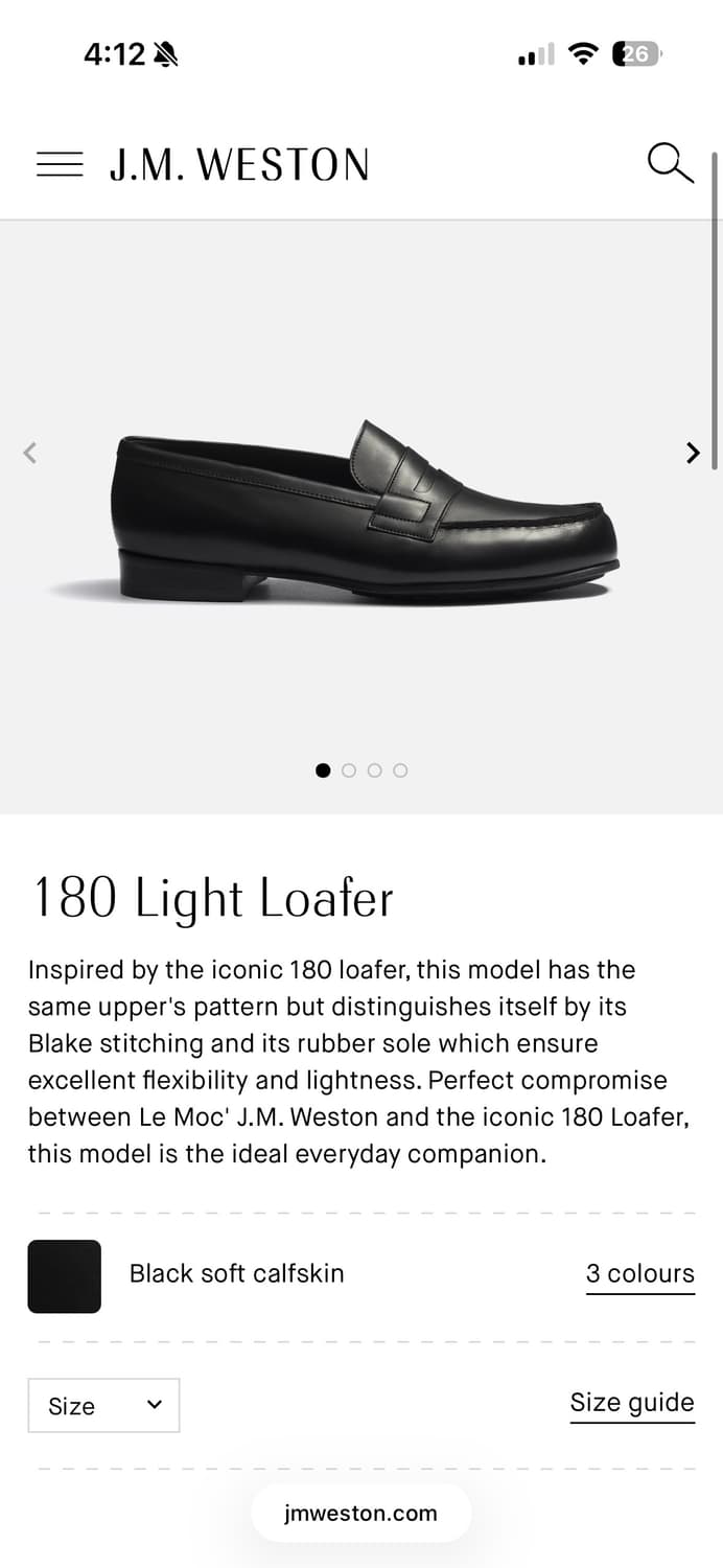 Jm weston 웨스통 180 라이트 로퍼 상품이미지8