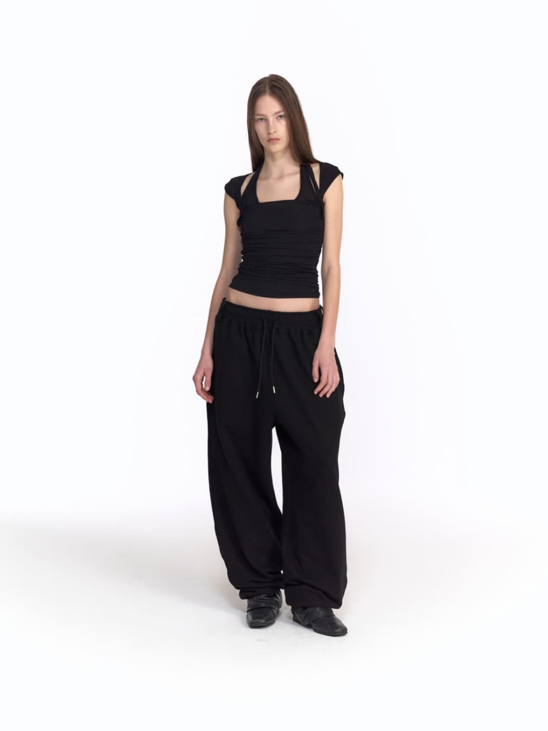 [새상품] 2000아카이브스 zen hoodie tank black 02 상품이미지7