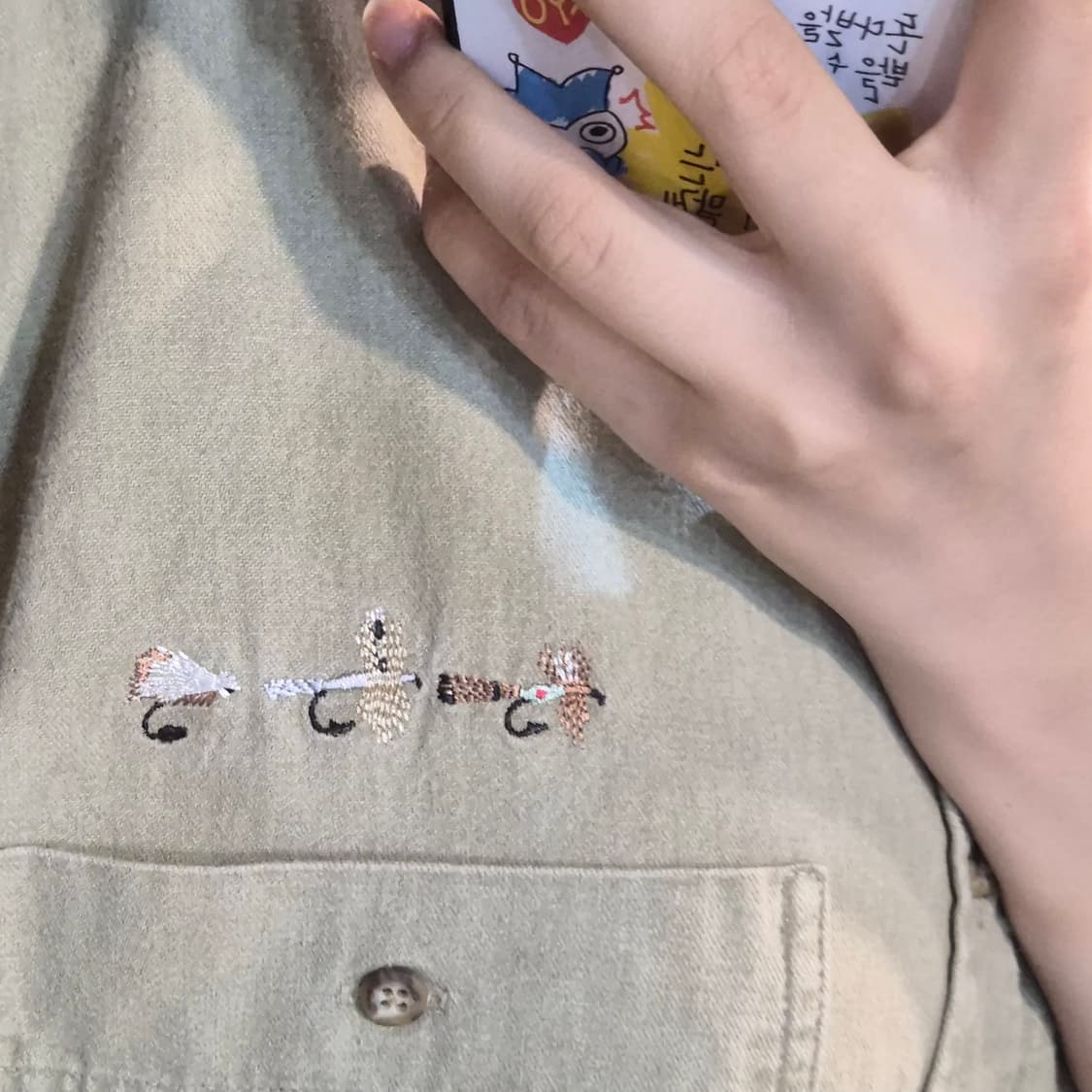 [NO.9] 칼하트 반팔셔츠 연카키 상품이미지4