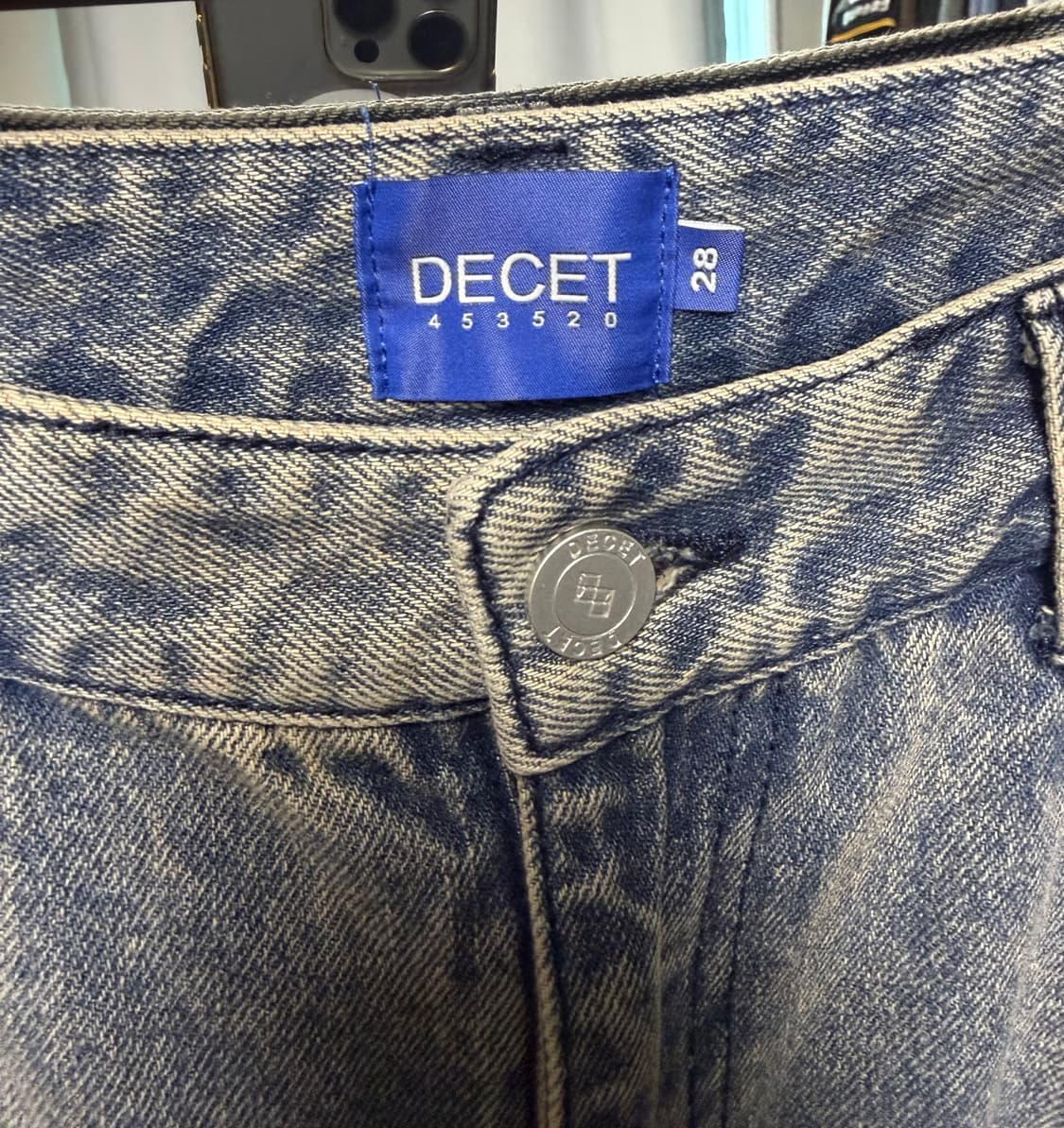 새상품) 데케트 와이드 데님팬츠 러스트브라운 상품이미지3