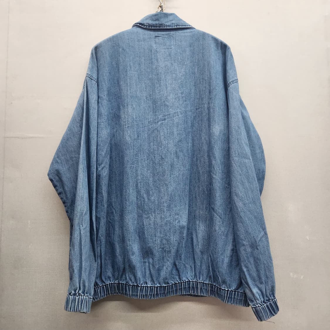 후아유 스티브 베어 자수 워싱 데님 바시티 자켓L(2XL) 상품이미지4