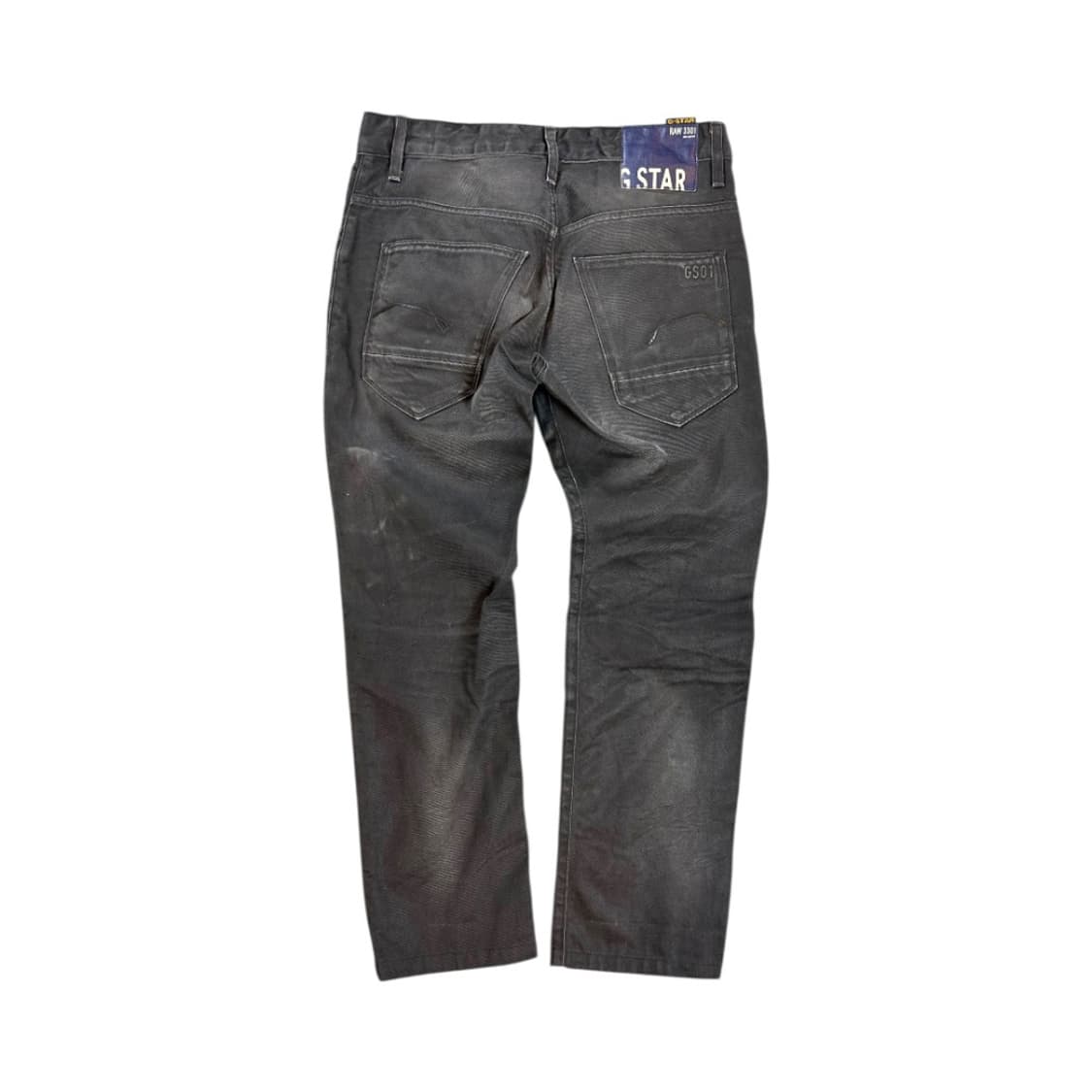 M) 지스타 로우 3301 블랙 데님 팬츠 MADE IN ITALY BD 상품이미지2