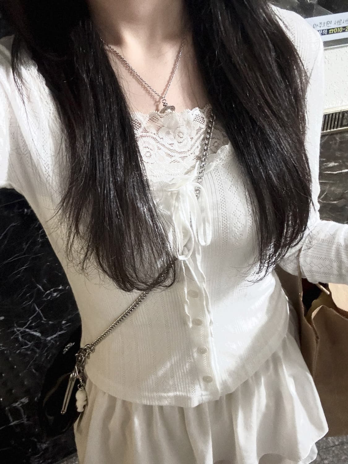 비비안웨스트우드 체인백 실버 정품 상품이미지3