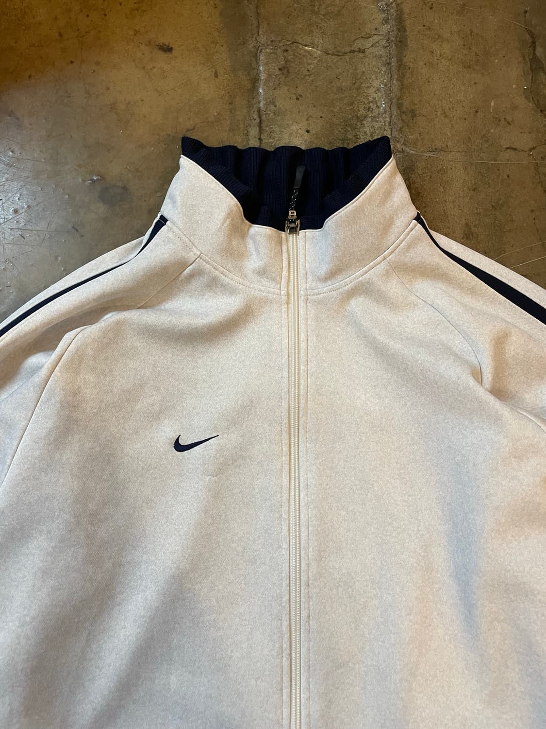 나이키 00s 오트밀 사이드라인 드라이핏 올드스쿨 트랙탑 집업 져지 상품이미지2