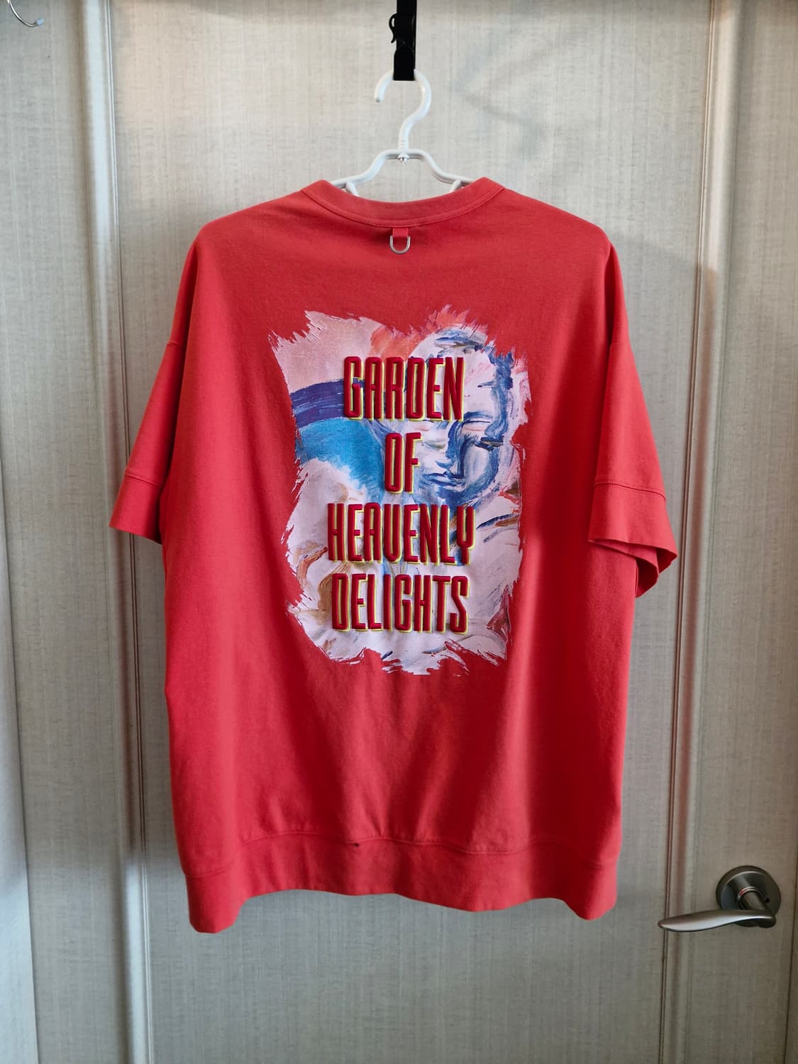 송지오옴므 가든 자수 티셔츠 48 다홍 상품이미지1