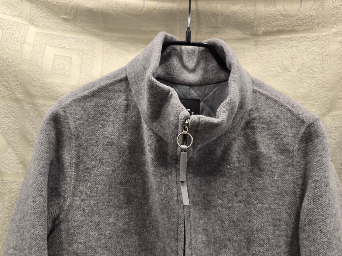 PAT 핸드메이드 여성 모+캐시미어 집업 코트 회색 90(S) 상품이미지2