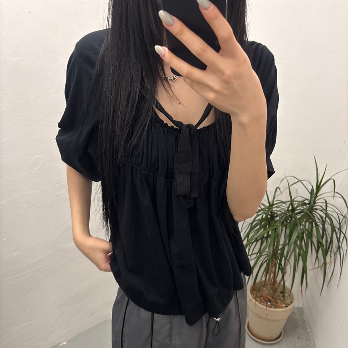 tricot COMME des GARCONS Ribbon Top 상품이미지4