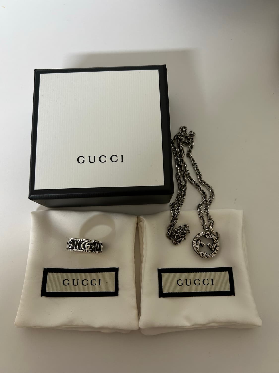 구찌 더블G링 실버 19호 상품이미지4